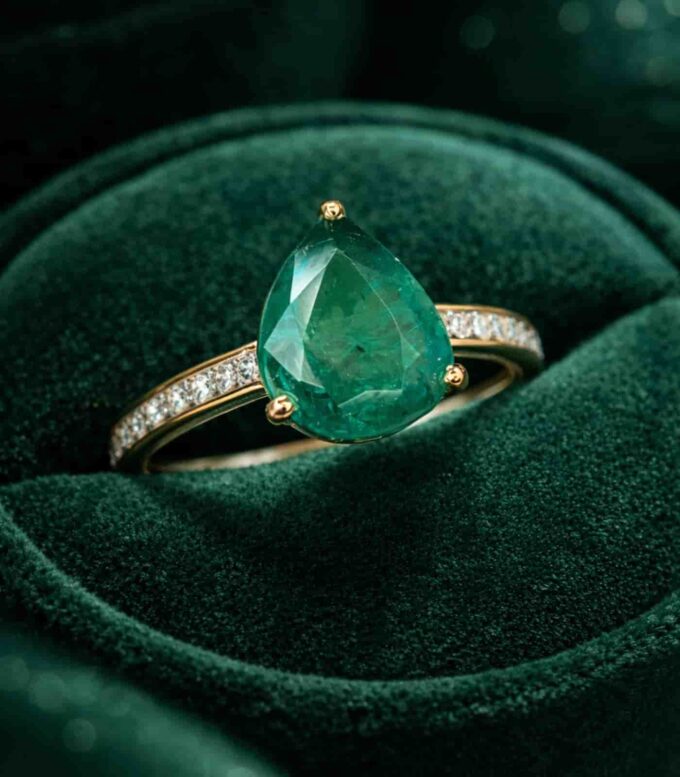 Emerald Engagement Ring