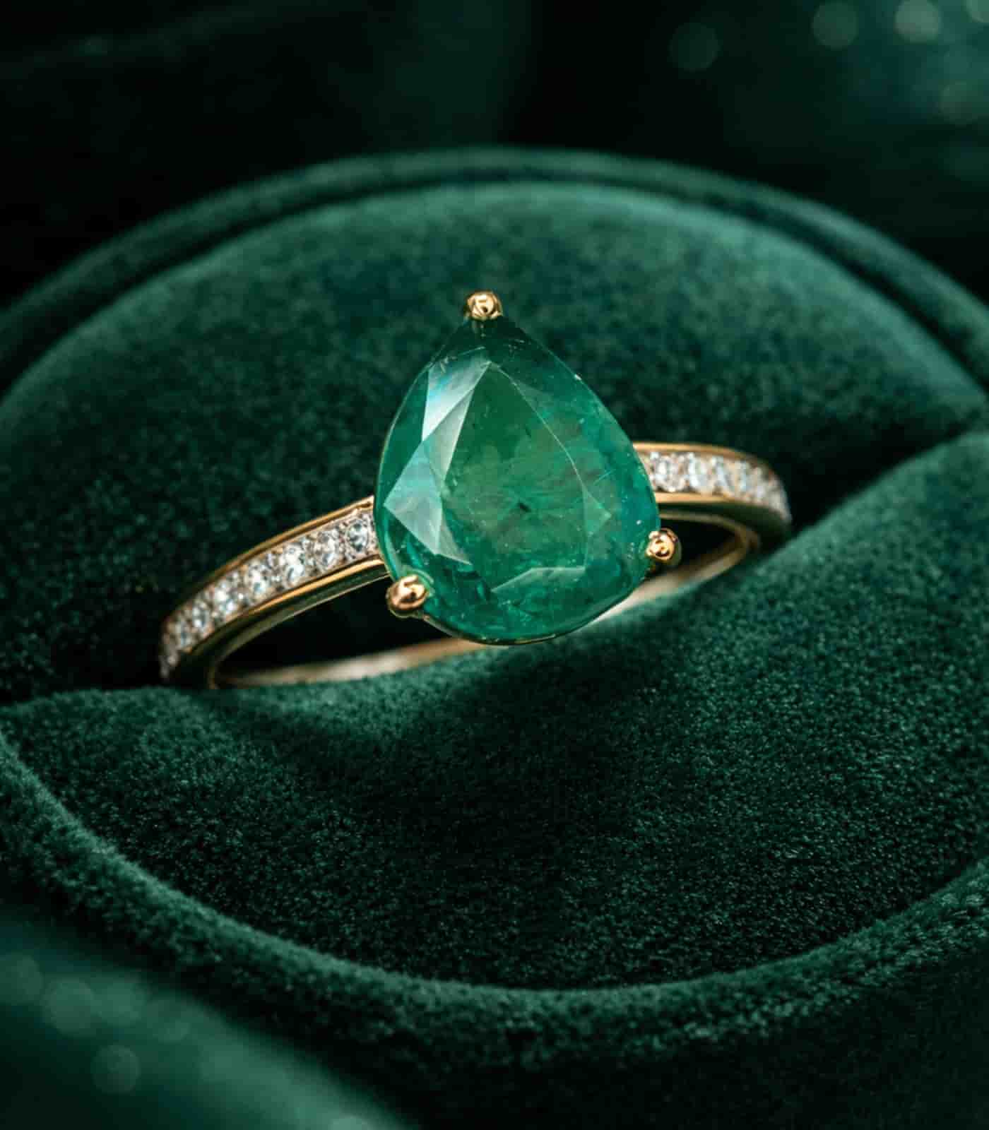 Emerald Engagement Ring
